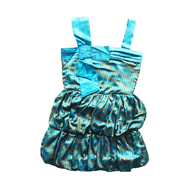 jual next stripe balloon dress anak blue green jual next stripe balloon dress anak blue green