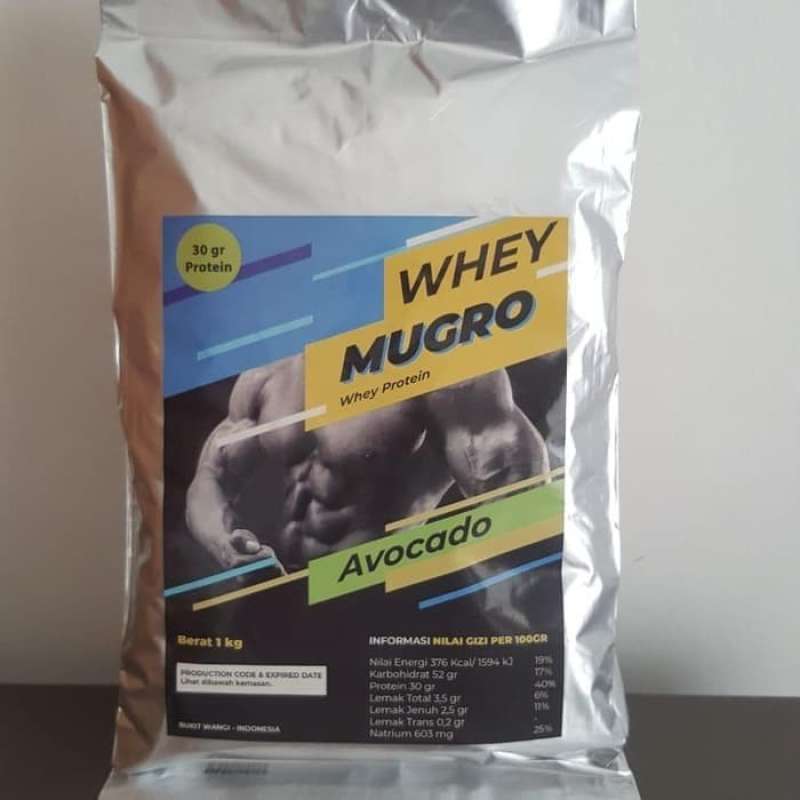 Promo Whey Protein Mugro Concentrate 800 Gram Avocado Diskon 30 di