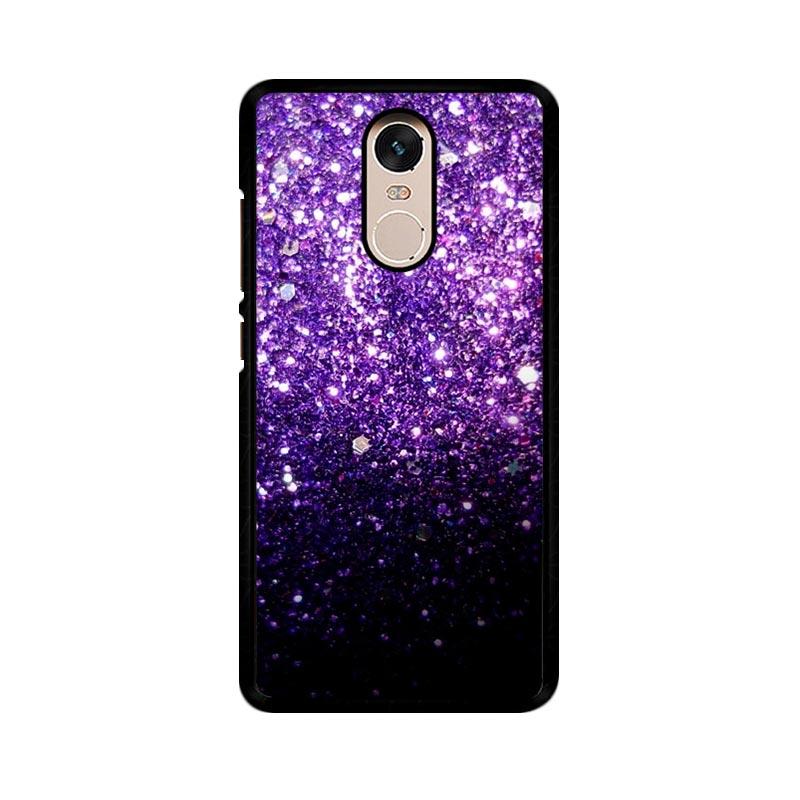 jual flazzstore purple sparkling glitter l1476 custom casing for xiaomi redmi note 4 or note 4x jual flazzstore purple sparkling glitter l1476 custom casing for xiaomi redmi note 4 or note 4x