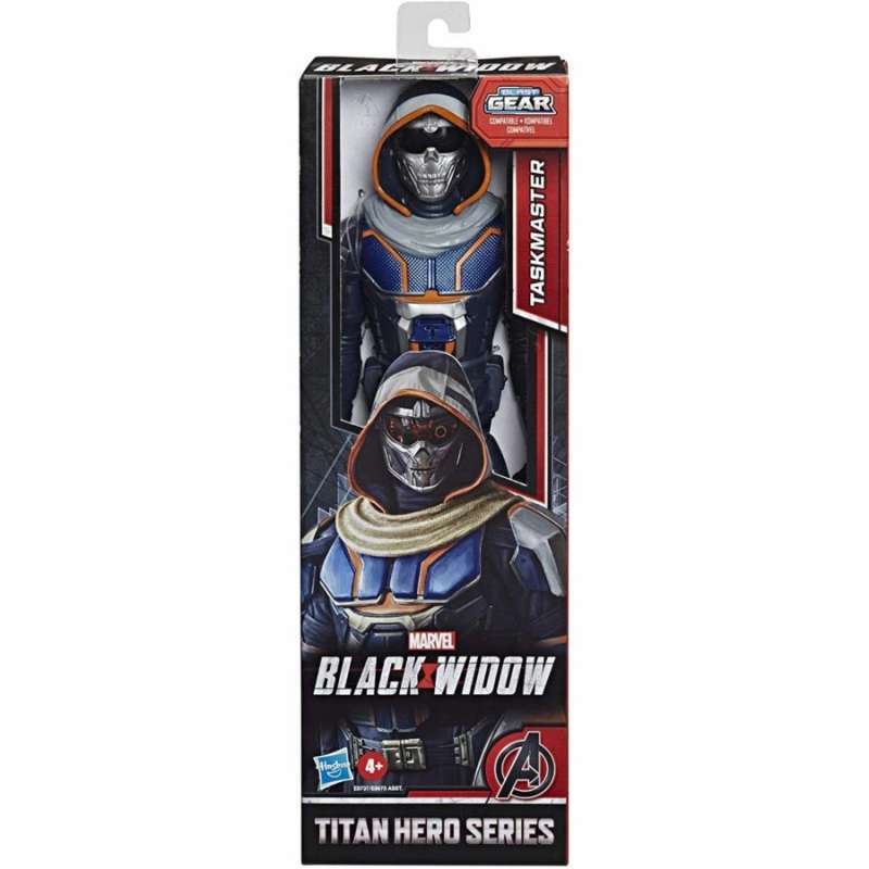 Marvel Avengers Black Widow – Action Figure Taskmaster Titan Hero Series 30cm – Con Compatibilità Blast Gear, Giocattolo 4+ Anni