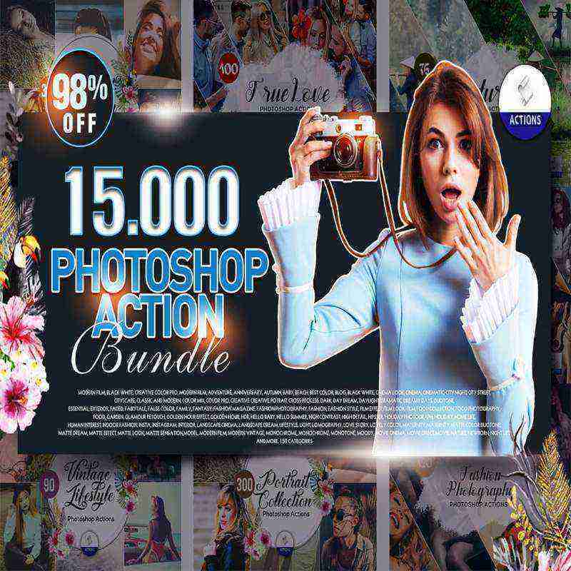 Jual Koleksi 15000 Action Photoshop untuk hasil foto terbaik di Seller