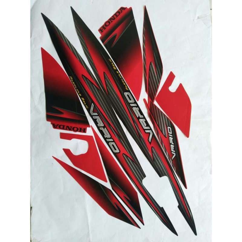 Jual Striping Honda Vario 110 2006 Merah di Seller Saffamotor