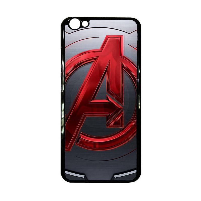 Jual Acc Hp Avengers Logo Red    Metal Z5265 Casing for Vivo