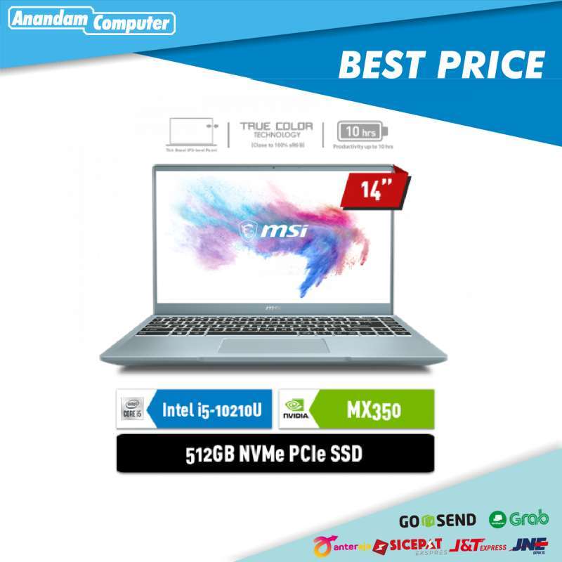 Jual MSI Modern 14 B10RASW 9S7 14D112 247 I5 10210U 8GB 512GB 