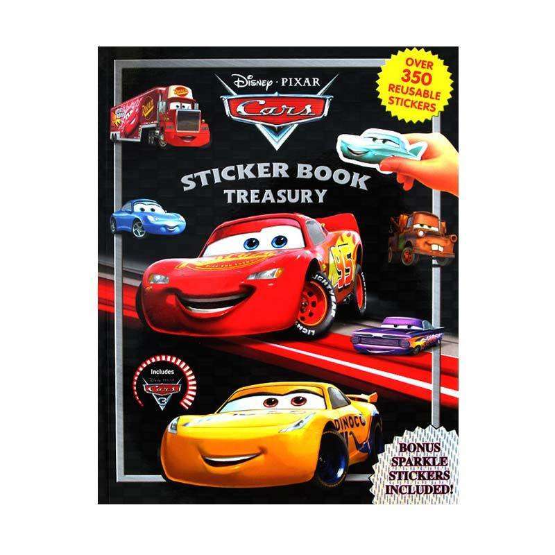 Jual Sticker Book Treasury Disney Pixar Cars 3 with Over 350 Reusable