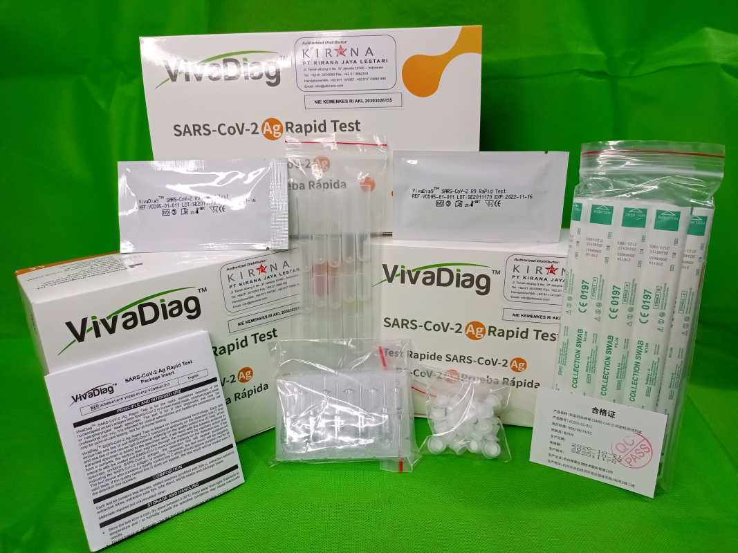 Jual Swab Test Antigen VivaDiag izin Resmi (25 test/box) di Seller