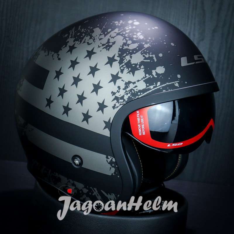 Produktbild von LS2 OF599 Spitfire II Black Flag Jethelm - Günstig Kaufen