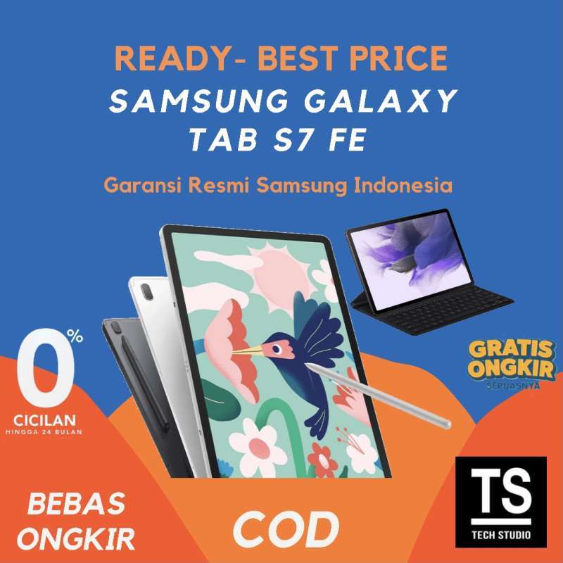 âˆš [resmi Sein] Samsung Tab S7 Fe 5g Cell 6gb 128gb With S