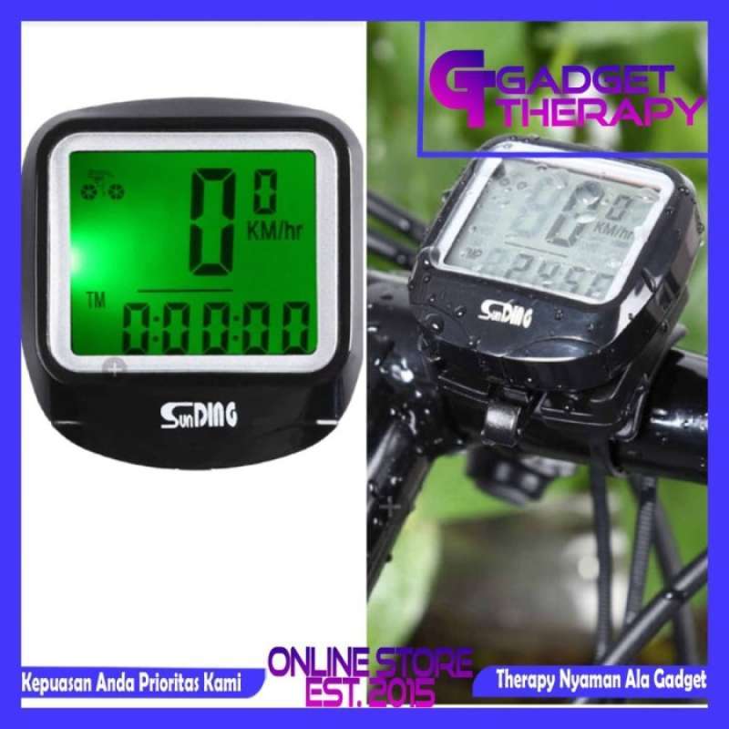 Jual Promo SUNDING Bike Computer Sepeda Speedometer Odometer Alat Ukur ...
