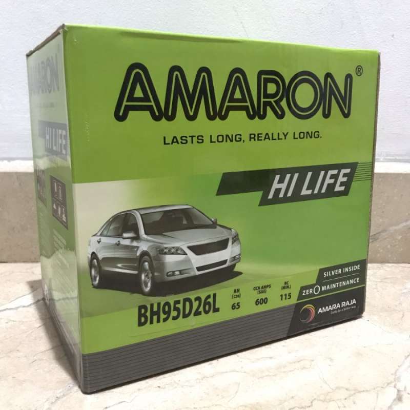 Jual AKI MOBIL TOYOTA FORTUNER DIESEL 95D26L - 80D26L AMARON HI LIFE
