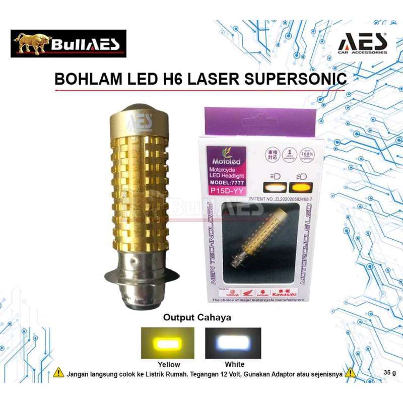Promo Lampu Led H6 Laser Supersonic Led I led Headlamp H6 Laser Hi Loo