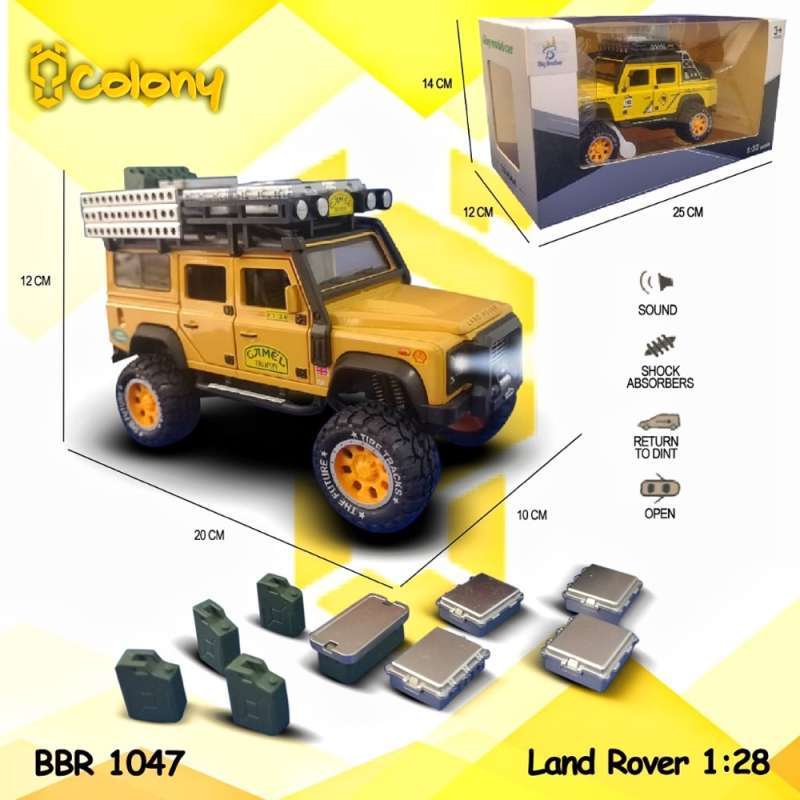 Jual Land Rover Double Cabin Diecast Mainan Anak Mobil Diecast Pajangan ...