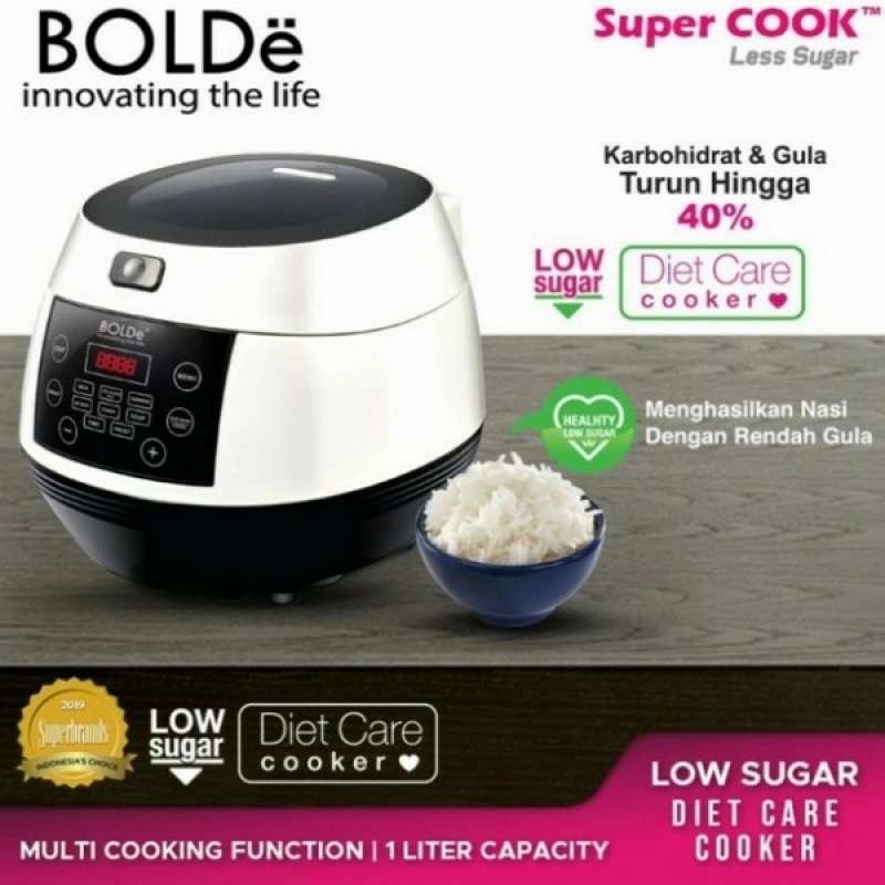 Jual Limited Bolde Rice Cooker 1 Liter Super Cook Less Sugar Low Carbo