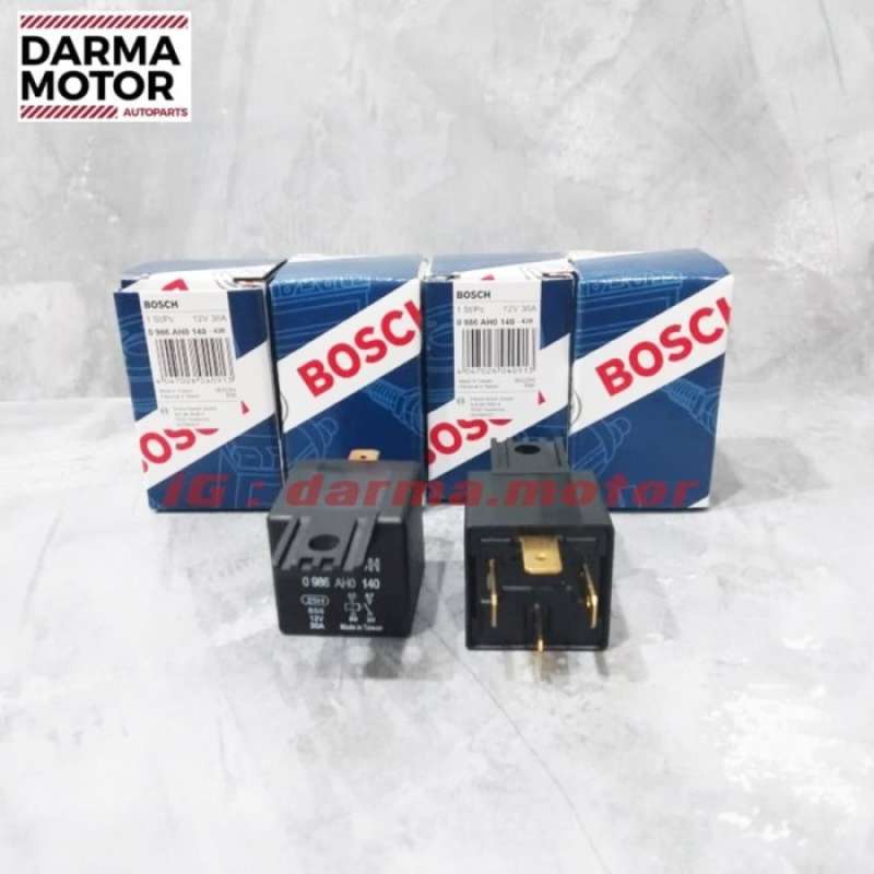 Jual Relay Bosch Original 12volt kaki 4 Universal Relay Klakson