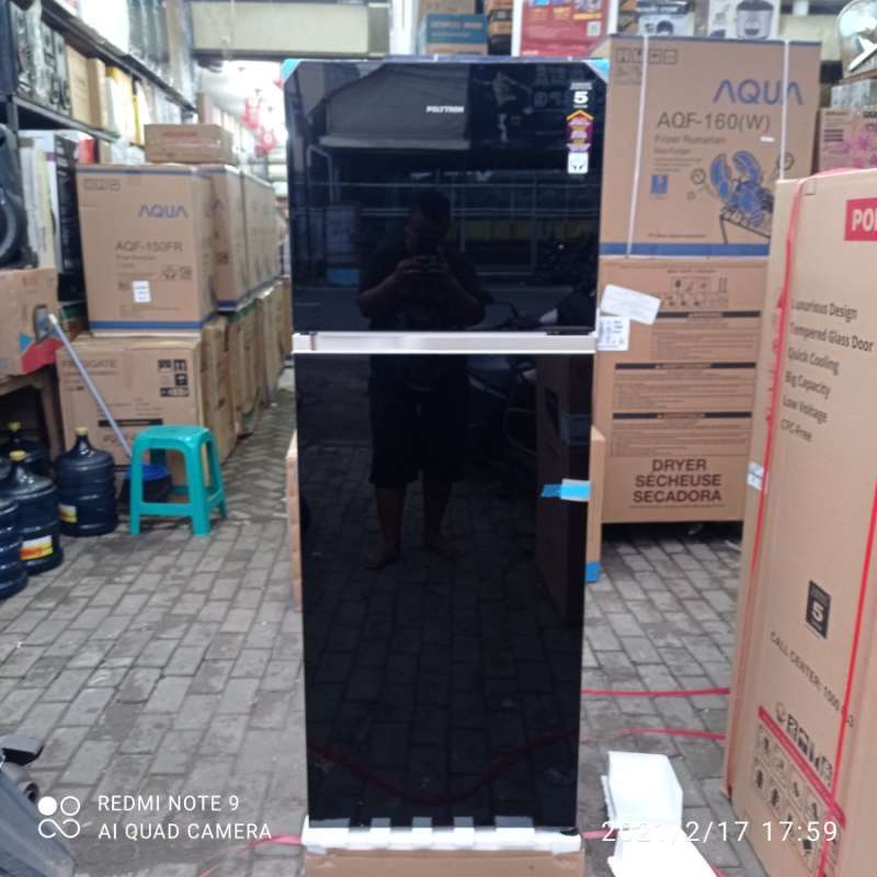 Promo Kulkas Polytron 2 Pintu Murah Jumbo Glass Door Prw23mn Garansi