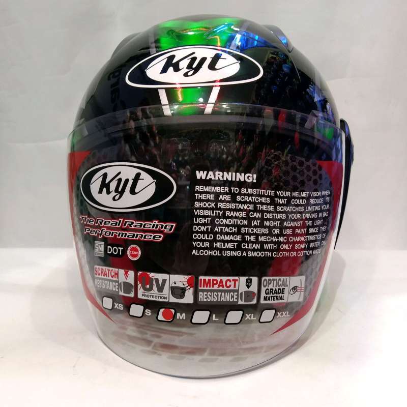 Jual Helm Kyt Scorpy Z 2r 5 Black Green Fluo Helm Half Face Di Seller