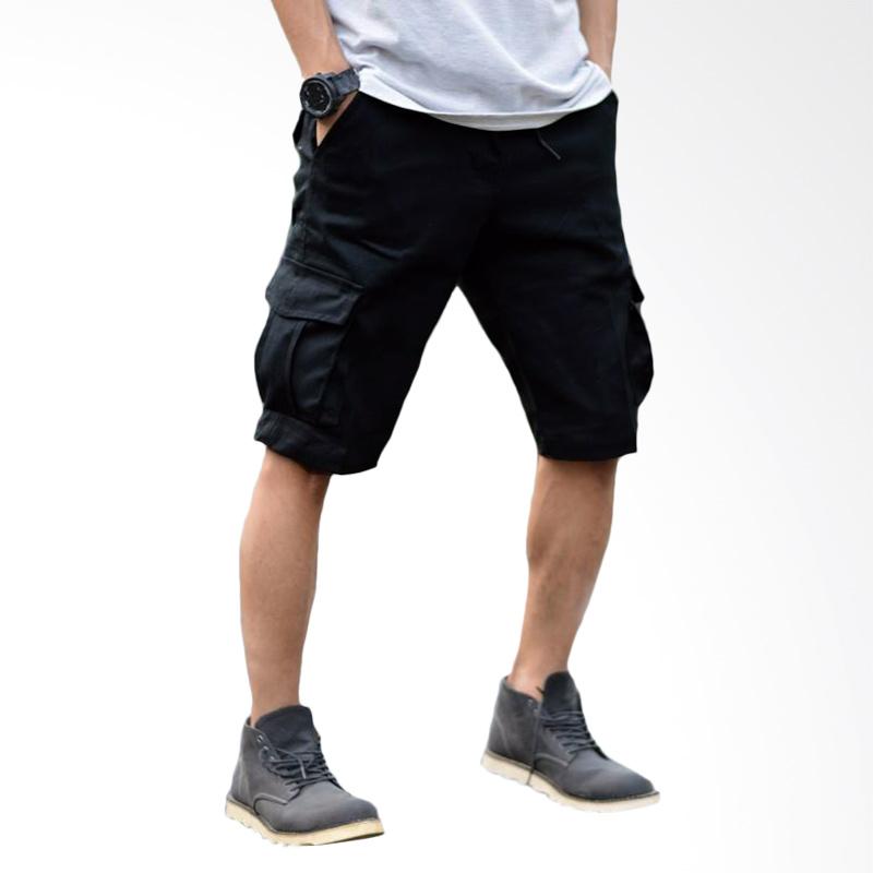 Jual Malmo Impresif Cargo Celana Pendek Pria - 31 Black di Seller