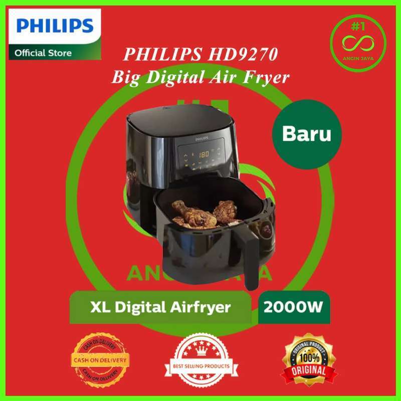 Jual PHILIPS HD9270 Essential Air Fryer XL 6,2 Liter AirFryer HD 9270