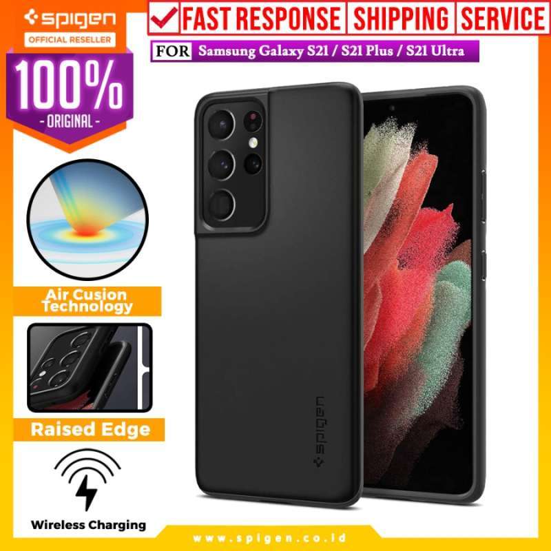 Jual Case Samsung Galaxy S21 Ultra Plus Spigen Thin Fit Hybrid Slim