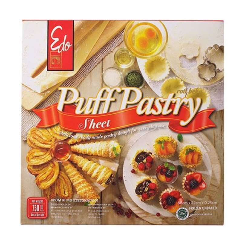 Jual EDO PUFF PASTRY SHEETS 750 GR di Seller Hyfresh Cikarang Festival
