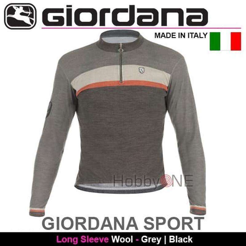Jual Giordana Sport LS Wool Bukan Santini Castelli Grey Black XXL di