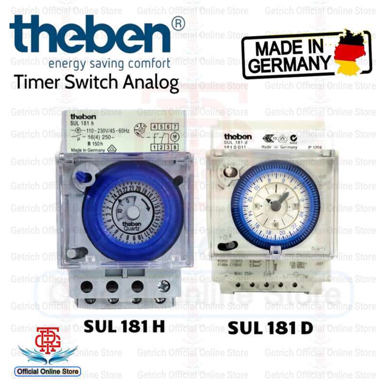 Jual Timer Switch Analog 100240V AC 24 Jam TheBen SUL 181 D H Original