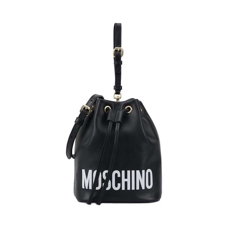 Jual Moschino Bucket Bag Black Logo White di Seller voila.id Official
