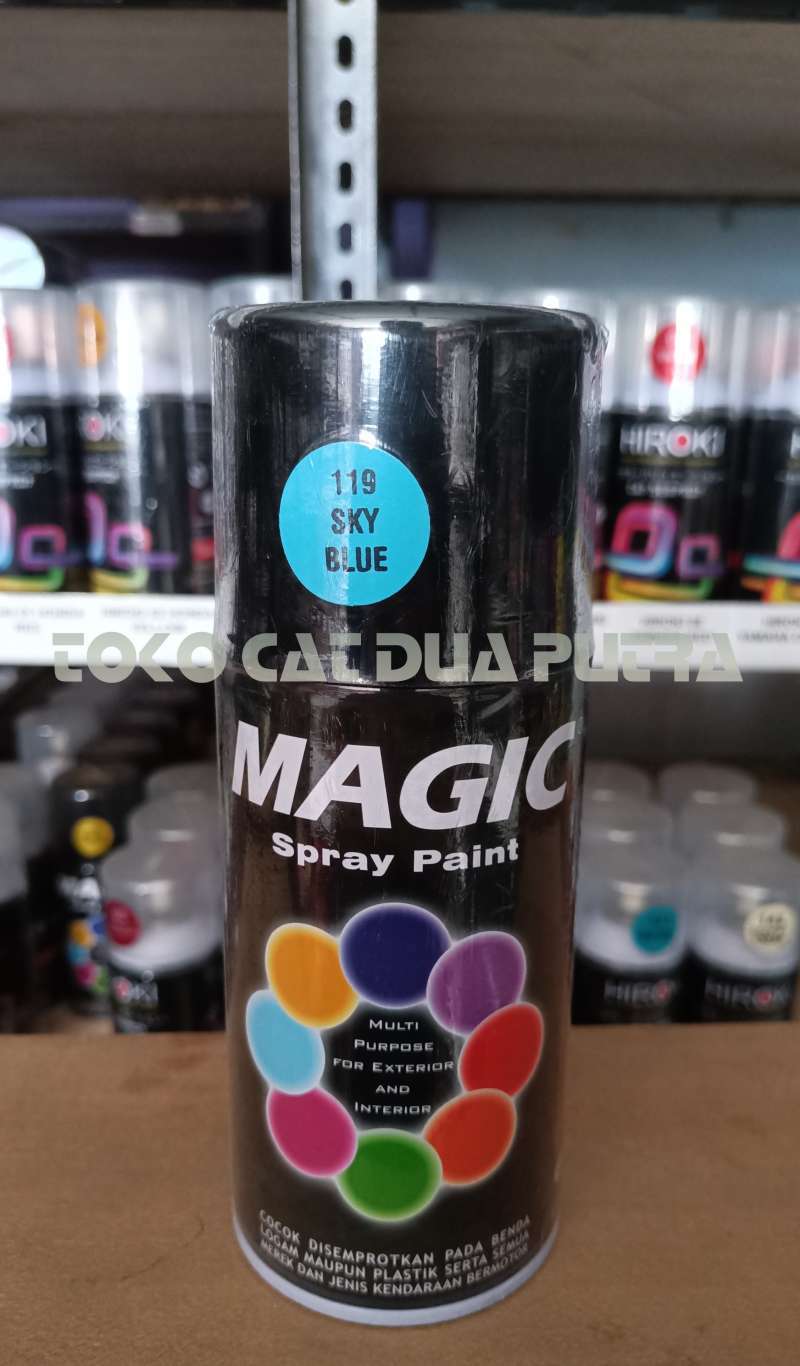 Jual Magic Spray Paint 119 Sky Blue di Seller Toko Cat Dua Putra Kab