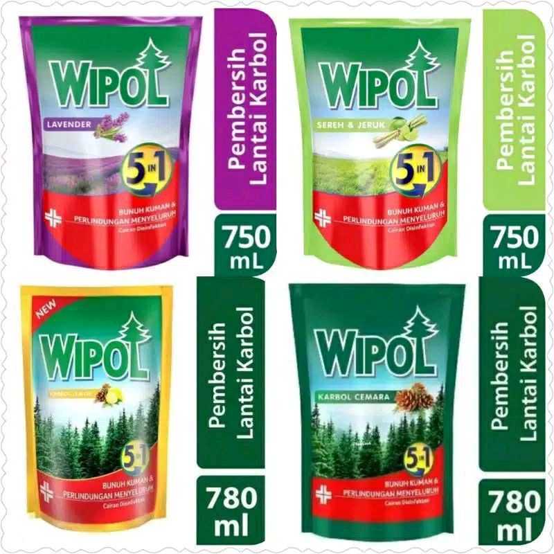 Jual Wipol Pembersih Lantai Sereh & Jeruk//Cemara (750mL) di Seller ...