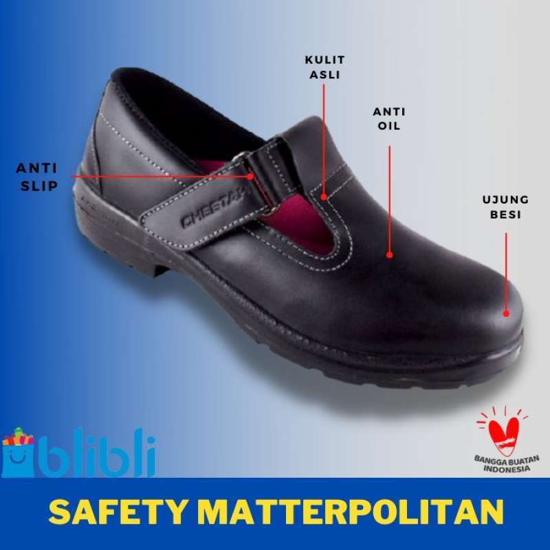 Jual Sepatu Safety Cheetah 4008H Safety Shoes Kings Ujung Besi Sefty