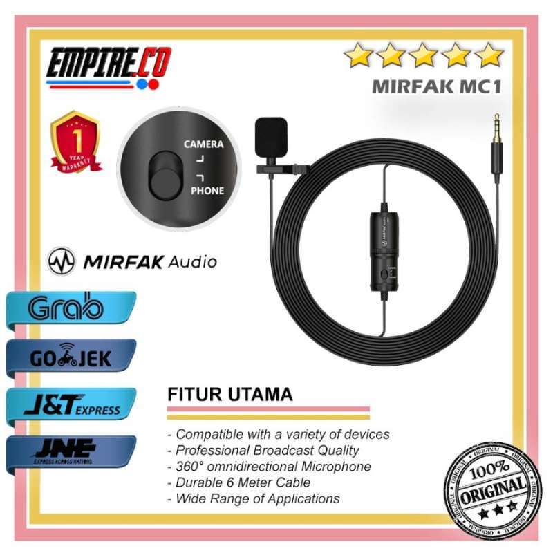 Jual MIRFAK MC1 Microphone Lavalier di Seller EMPIRE CO Kota Jakarta