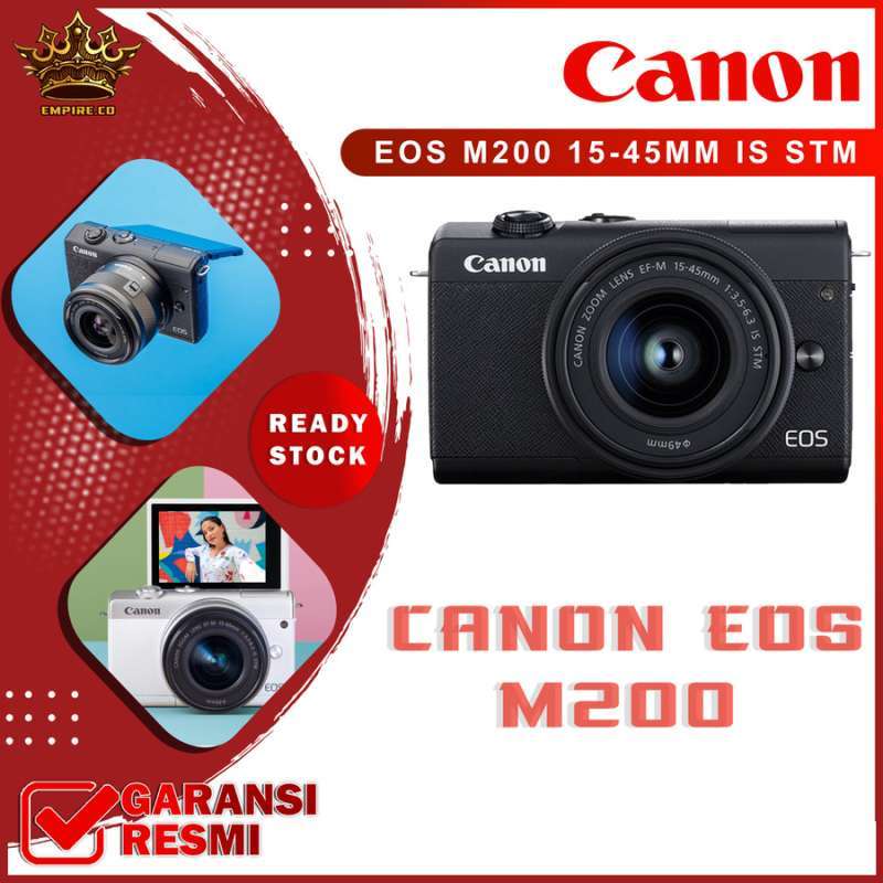 Jual Canon EOS M200 Mirrorless Digital Camera Kit 1545mm Unit Only