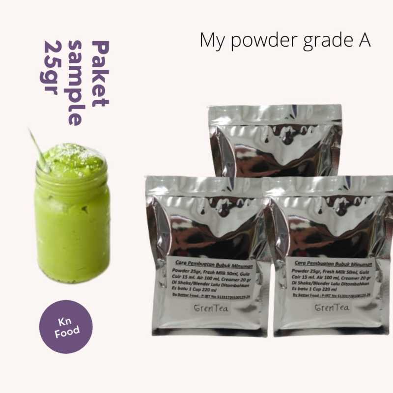 Visual 25 Grams Powder Jual Paket Sampel 25 Gram My Powder Grade A Rasa Green Tea Di Seller Kn ...