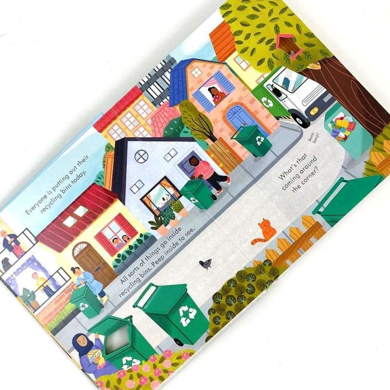Jual Usborne Peep Inside How A Recycling Truck Works Di Seller ...