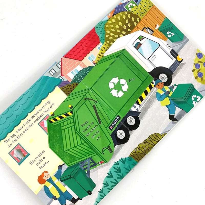 Jual Usborne Peep Inside How A Recycling Truck Works Di Seller ...