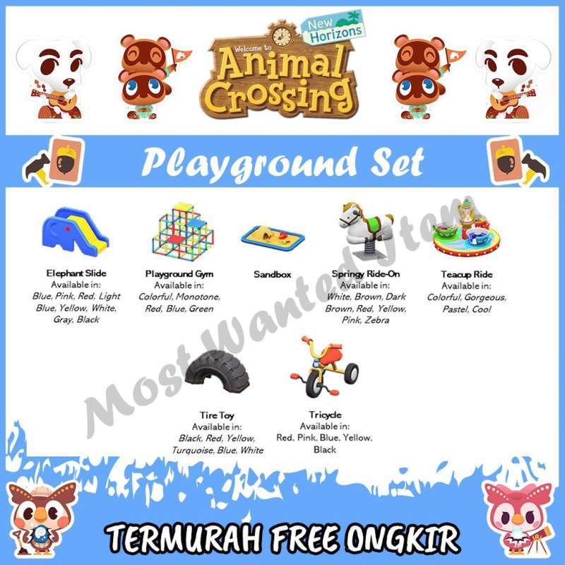Jual Playground Set Beach Pantai Animal Crossing New Horizons Item