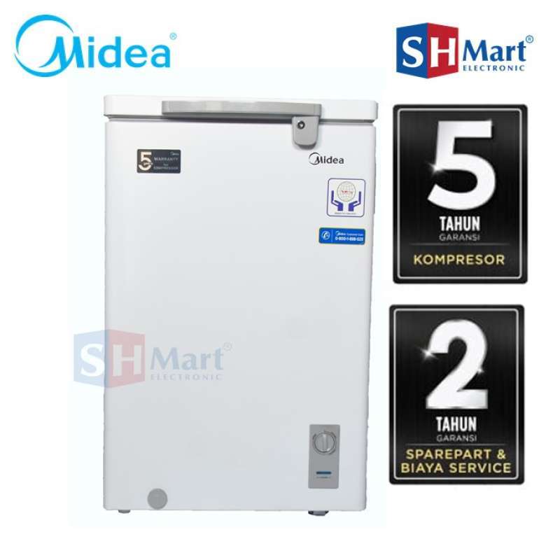 Jual Chest Freezer Midea HS131 CNK / HS131CNK / HS131CN FREEZER BOX 100 LITER (MEDAN) di