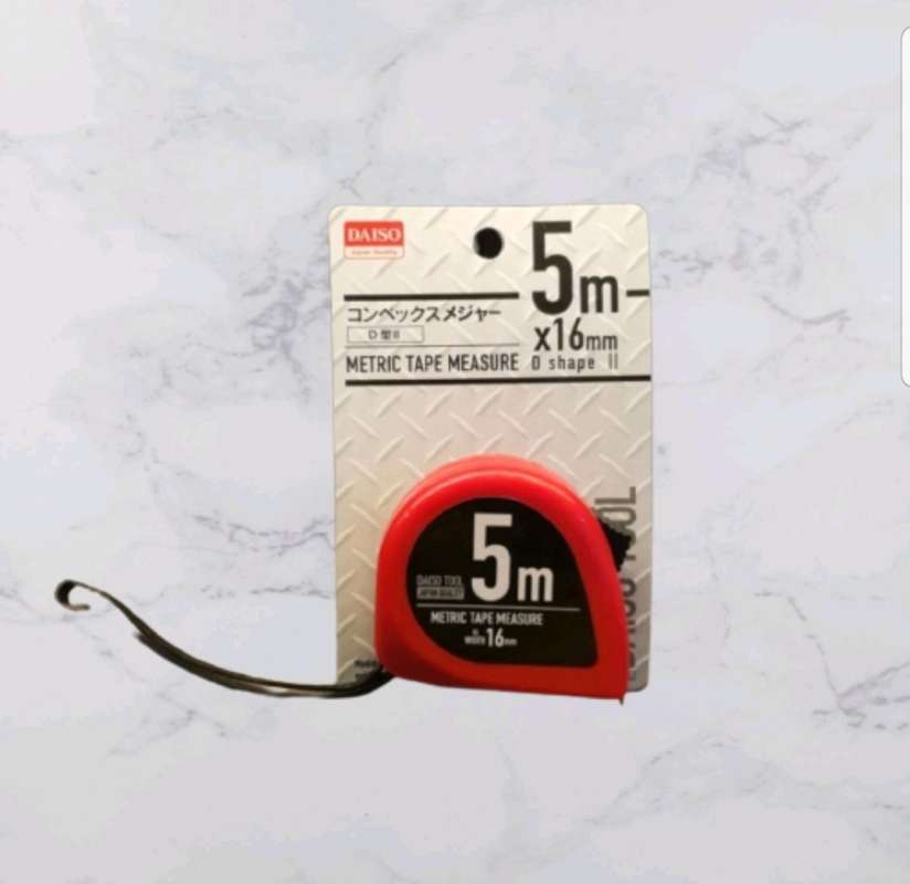 Jual Daiso Tool Meteran Metric Tape Measure 5 M × 16 MM di Seller