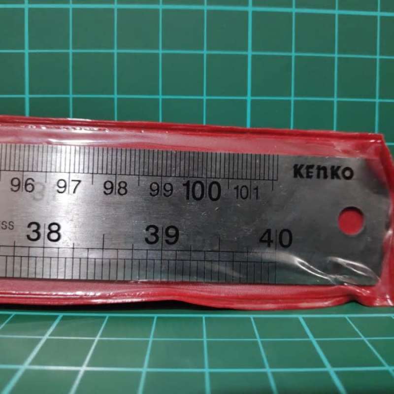 Jual Promo Penggaris Ruler Garisan Besi Steel Kenko 100 cm 1 meter