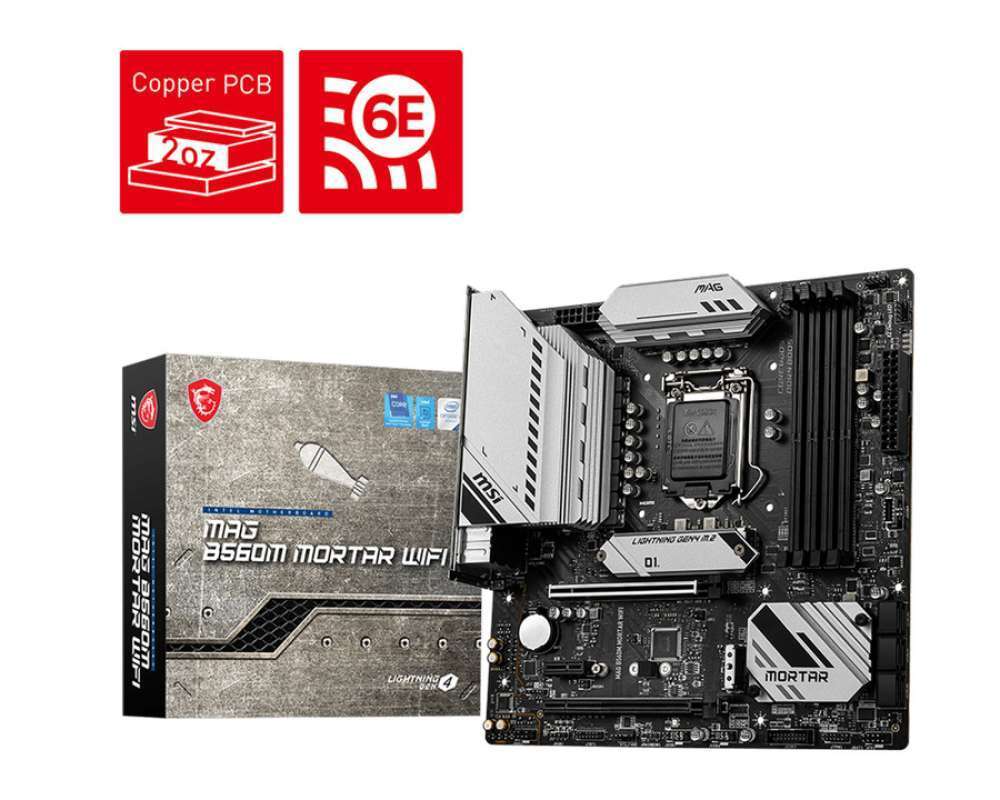 Promo Motherboard MSI MAG B560M Mortar Wifi Diskon 4 di Seller