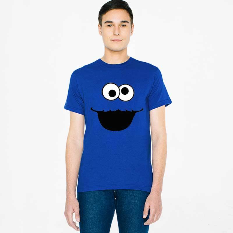 Promo Fantasia Cookie Monster T-Shirt Pria - Biru Tua di Seller