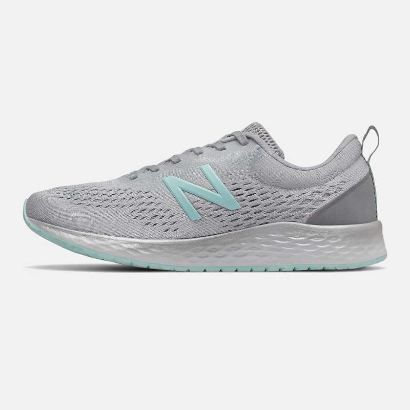 Jual NEW BALANCE FRESH FOAM ARISHI V3 GREY BLUE WOMEN RUNNING SHOES
