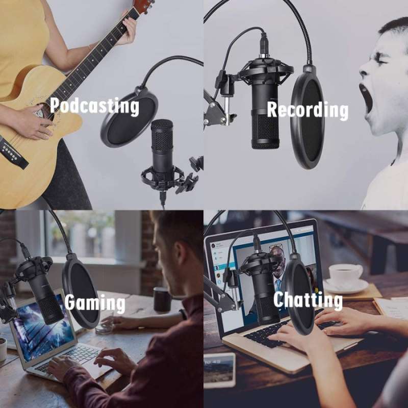 Soundtech Mic Promo Soundtech Usb Condenser Microphone Boom Arm For Pc Recording ...