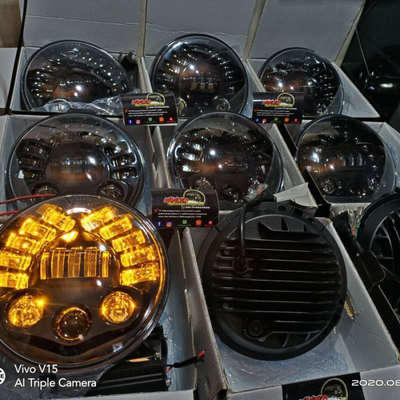 Promo LED DAY MAKER 19 LED 7 INCHI ORIGINAL MOTOR TIGER NINJA SCORPIO ...