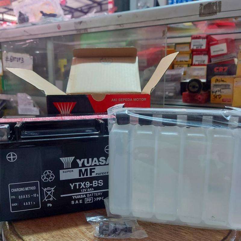 Jual Yuasa Aki Yuasa Ytx9 Bs Aki Kering Motor Kawasaki Ninja di Seller