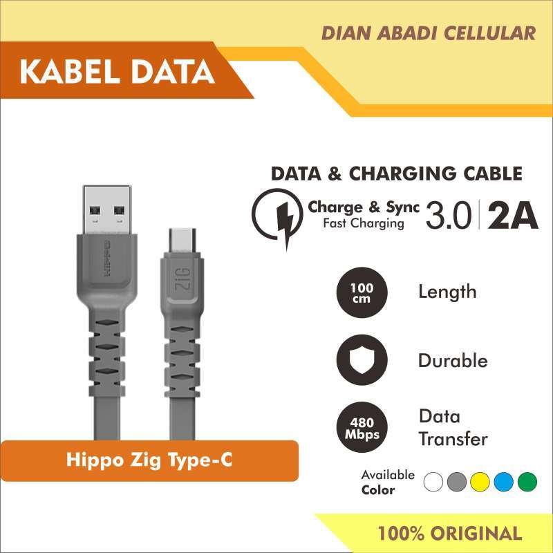 Jual Kabel Data Type-C Hippo Zig di Seller Dian Abadi Cellular - Kota