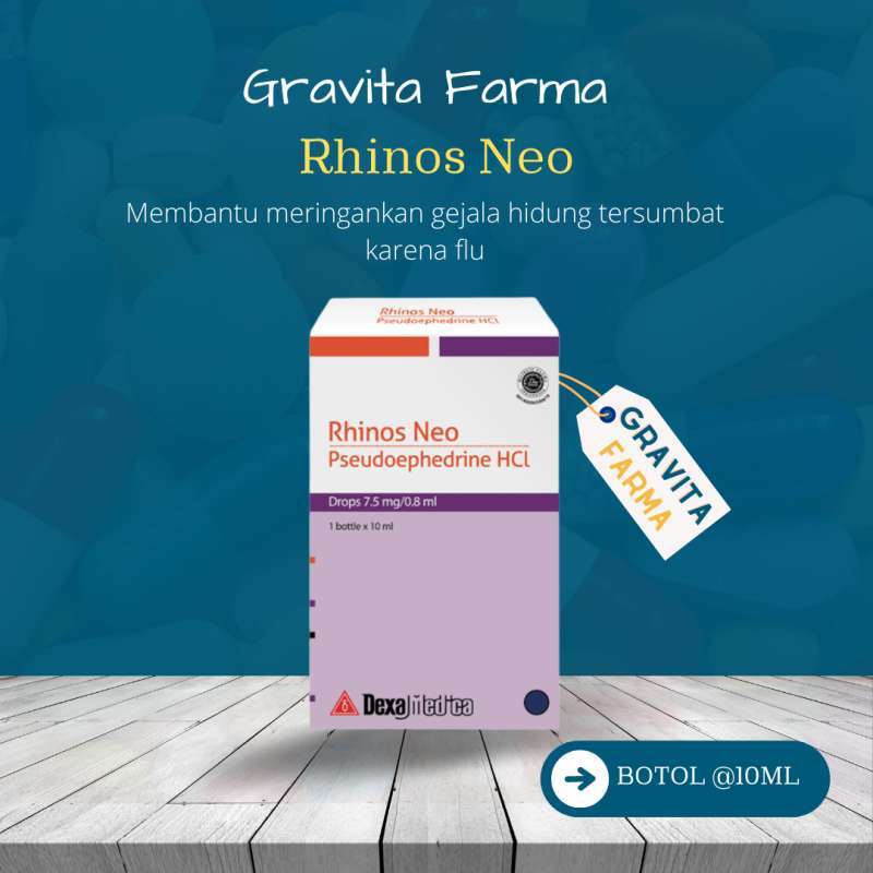 Jual Rhinos Neo Drops 10 Ml Di Seller Apotek Gravita Farma Official