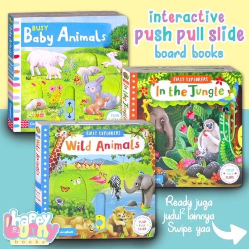 Jual Campbell Books Interactive Push Pull Slide Board Books (ada Byk