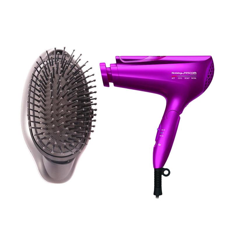Jual Collagen Nano Hair Dryer + Ionic Magical Brush Bundling di