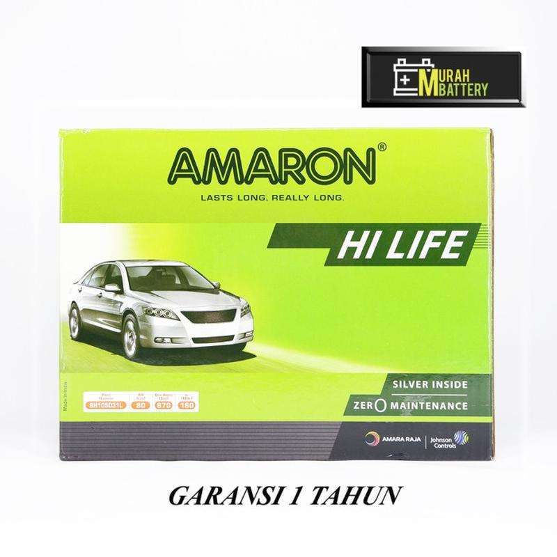 Jual Aki Mobil Mitsubishi Pajero NX120-7L / 105D31L Amaron Hi-Life 12V